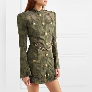 BALMAIN Camouflage Dress